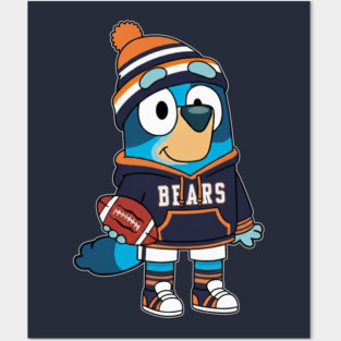 Bluey Chicago Bears M10155 Posters and Art