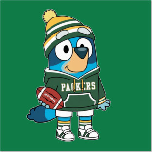 Bluey Green Bay Packers M10161 Posters and Art