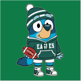 Bluey Philadelphia Eagles M10163 Posters and Art
