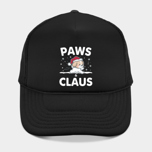 Paws & Claus Jumping Puppy Christmas by Ink Lines