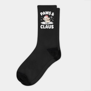 Paws & Claus Cute Christmas Dog Socks