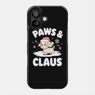 Paws & Claus Cute Christmas Dog Phone Case