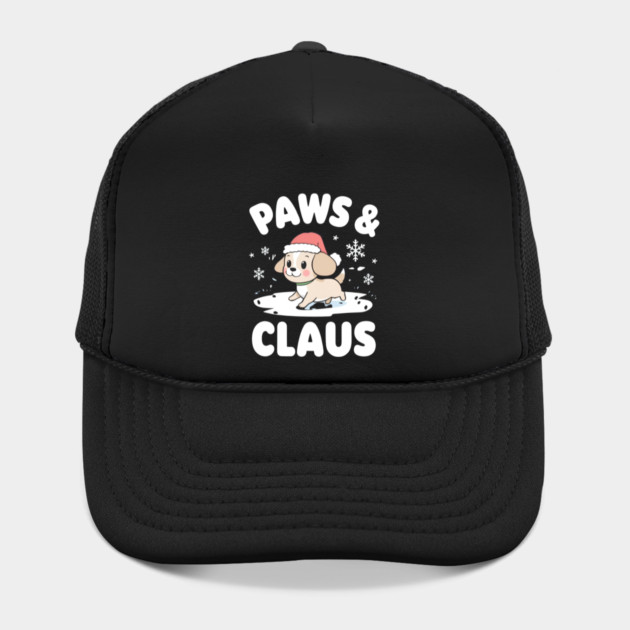 Paws & Claus Cute Christmas Dog by Ink Lines