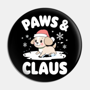 Paws & Claus Cute Christmas Dog Pin