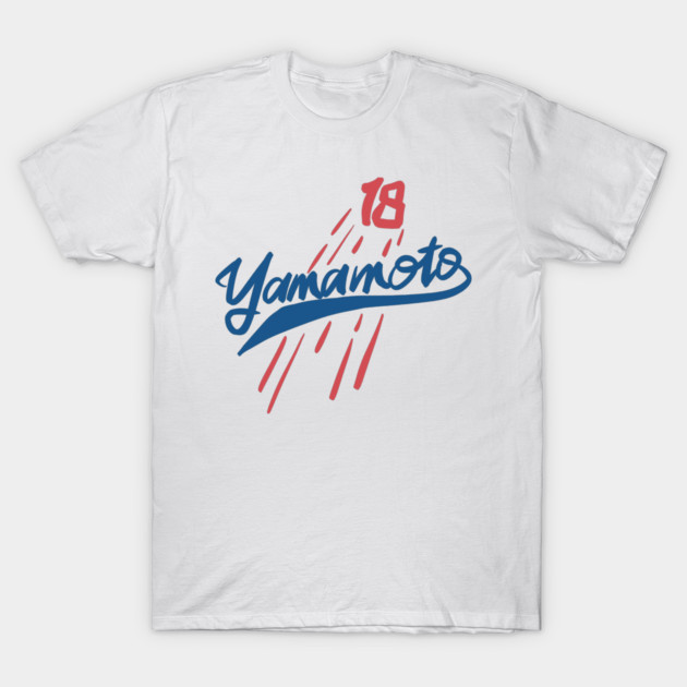 Yamamoto dodgers 18 T-Shirt by Amimina