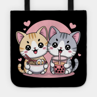 Cute Cats Ramen and Boba Tote