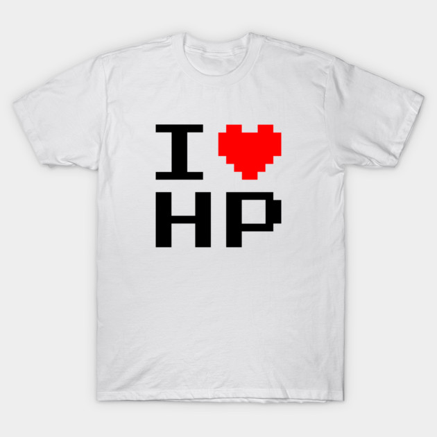 Health Points Retro Gaming Tee – I Love HP (I ❤️ HP) T-Shirt by Hounds_of_Tindalos