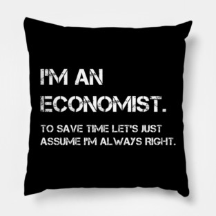 funny economics gifts for economists graduation Pillow