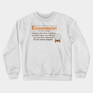 profession free market numbers economy capitalism Crewneck Sweatshirt