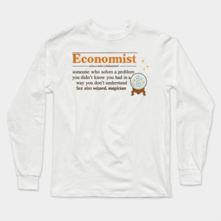 profession free market numbers economy capitalism Long Sleeve T-Shirt