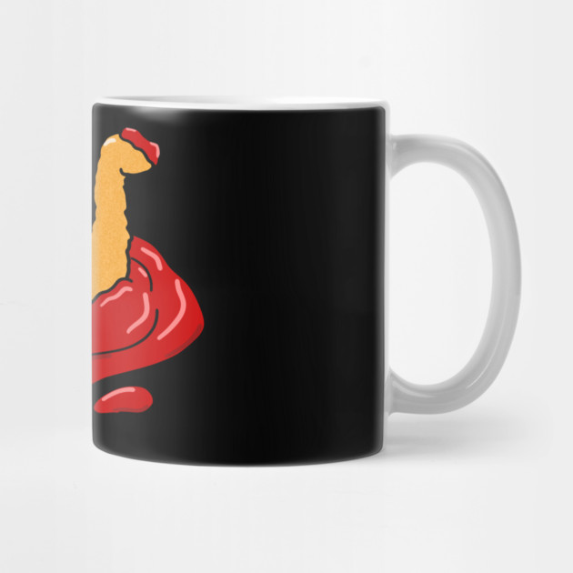 Ketchup Dino Nugget Apocalypse Funny Dinosaur Chicken Nugget by belownormal