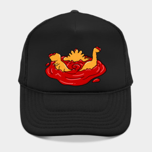 Ketchup Dino Nugget Apocalypse Funny Dinosaur Chicken Nugget Hat