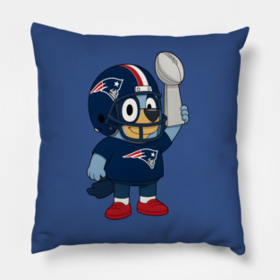 Bluey Football Player New England Patriots American Football Lovers Pillow
