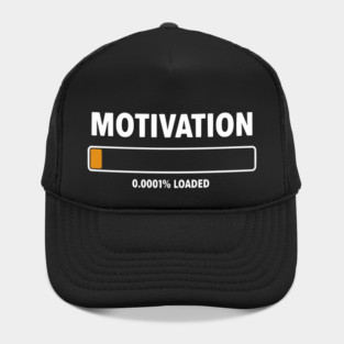 Motivation Loading Funny Low Battery Progress Bar Humor Hat