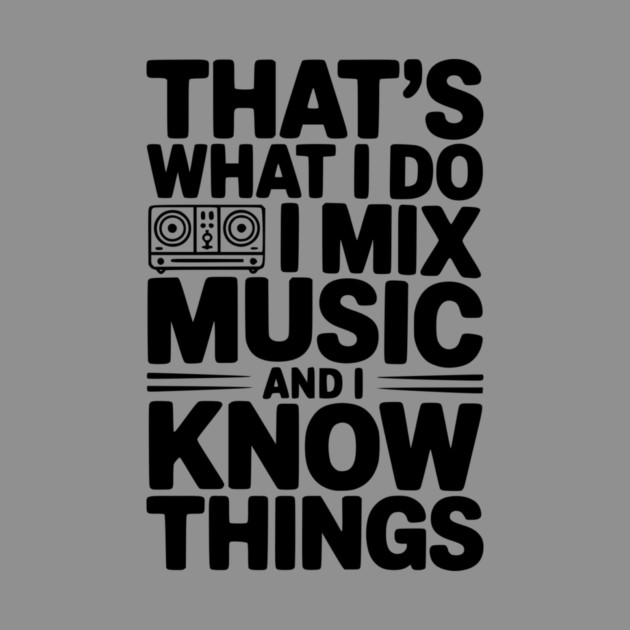That's What I Do I Mix Music and I Know Things by Frank Ring