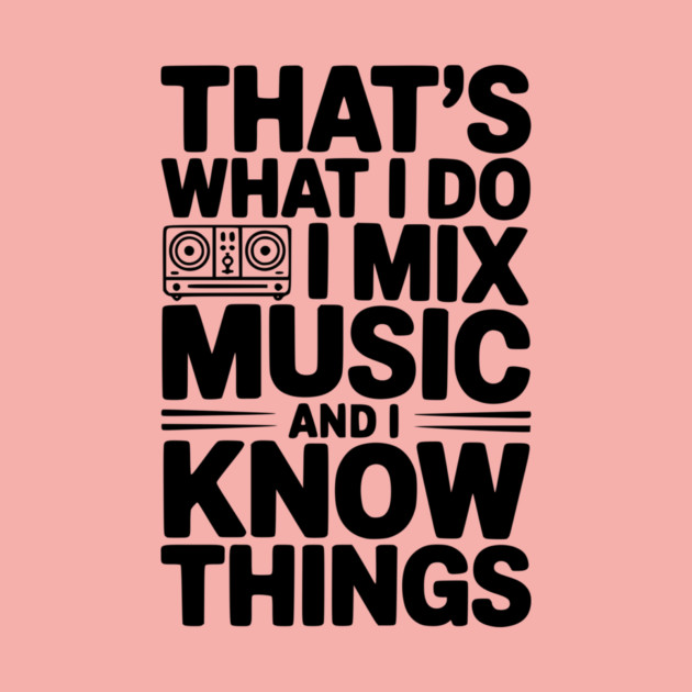 That's What I Do I Mix Music and I Know Things by Frank Ring