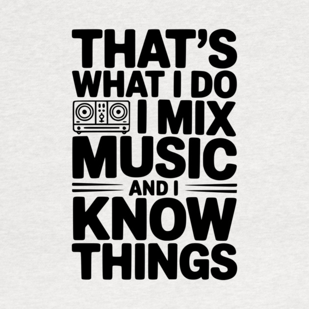 That's What I Do I Mix Music and I Know Things by Frank Ring