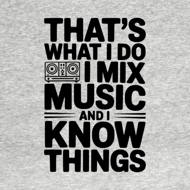 That's What I Do I Mix Music and I Know Things by Frank Ring