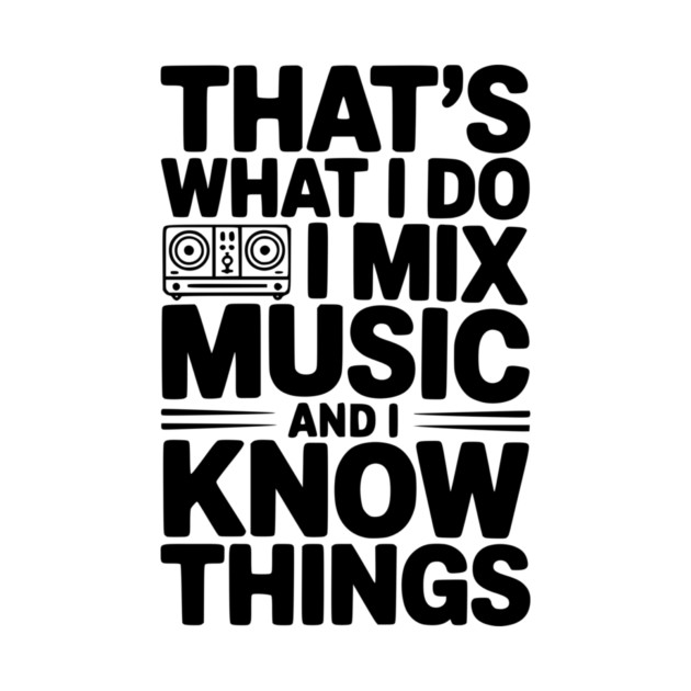 That's What I Do I Mix Music and I Know Things by Frank Ring