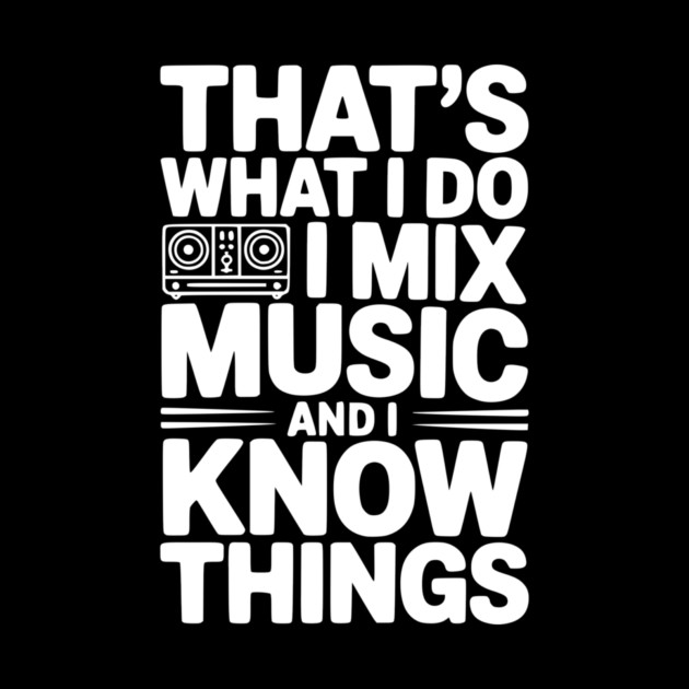 That's What I Do I Mix Music and I Know Things by Frank Ring