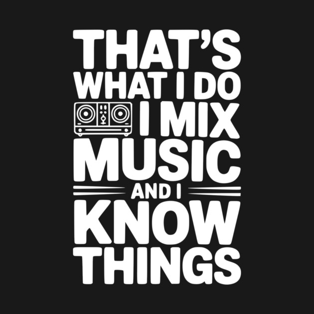 That's What I Do I Mix Music and I Know Things by Frank Ring