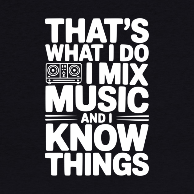 That's What I Do I Mix Music and I Know Things by Frank Ring