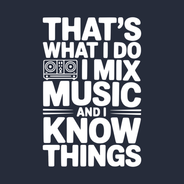 That's What I Do I Mix Music and I Know Things by Frank Ring