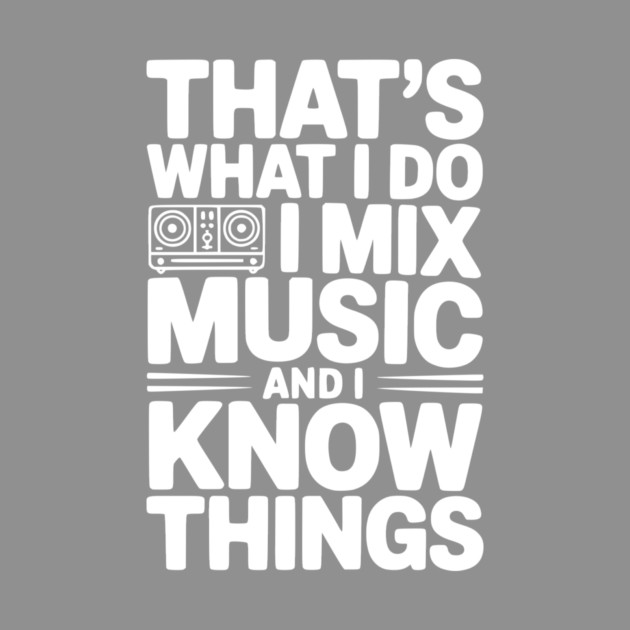 That's What I Do I Mix Music and I Know Things by Frank Ring
