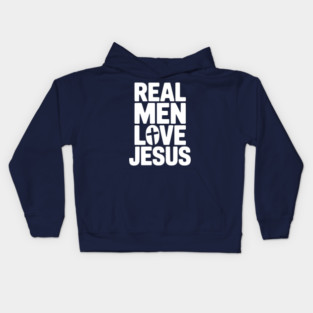Real Men Love Jesus Kids Hoodie