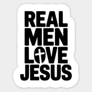 Real Men Love Jesus Magnet