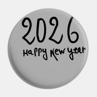 Happy New Year 2026 Pin