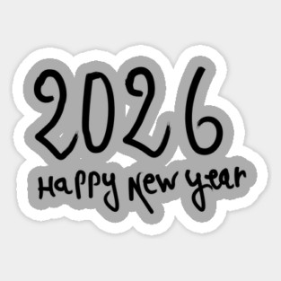 Happy New Year 2026 Magnet