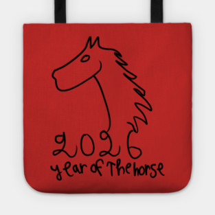 Year of the Horse 2026 - Chinese Zodiac Celebration Tote