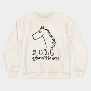 Year of the Horse 2026 - Chinese Zodiac Celebration Crewneck Sweatshirt