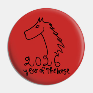 Year of the Horse 2026 - Chinese Zodiac Celebration Pin