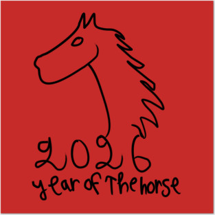 Year of the Horse 2026 - Chinese Zodiac Celebration Posters and Art