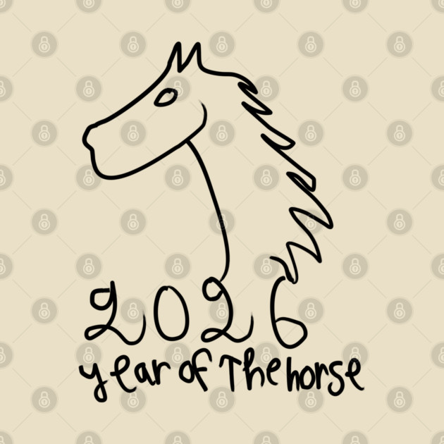 Year of the Horse 2026 - Chinese Zodiac Celebration by Creatifly Graphic Tees