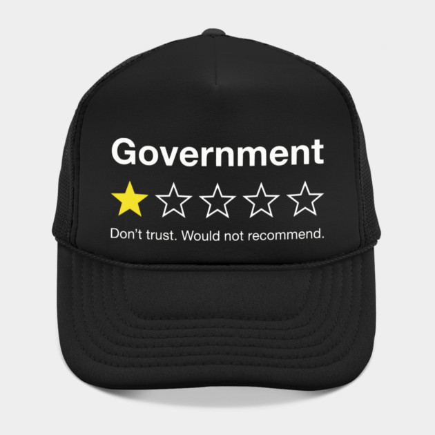 Government One Star Review – Funny Distrust Sarcasm Rating by UrbanLifeApparel