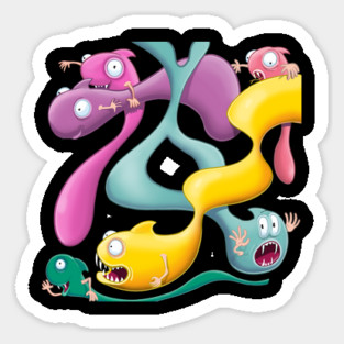 If lava lamps could talk Sticker