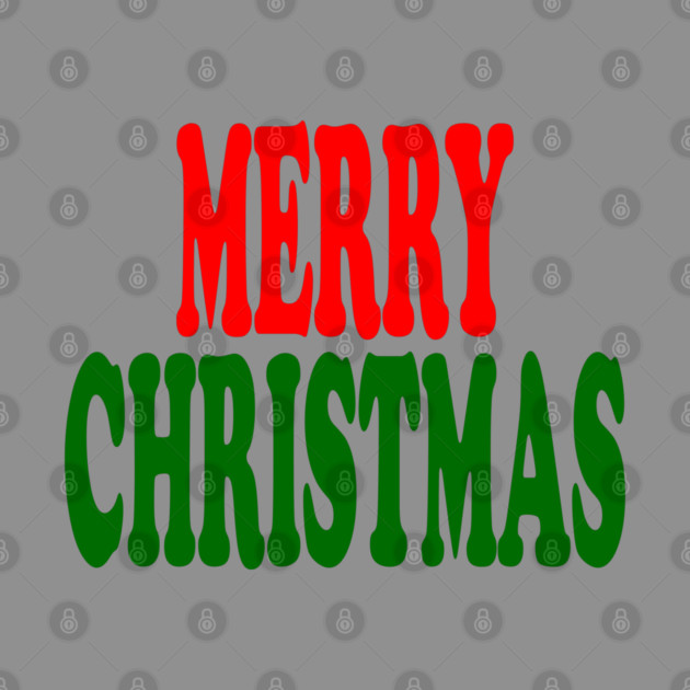 Merry Christmas Red and Green by Creatifly Graphic Tees