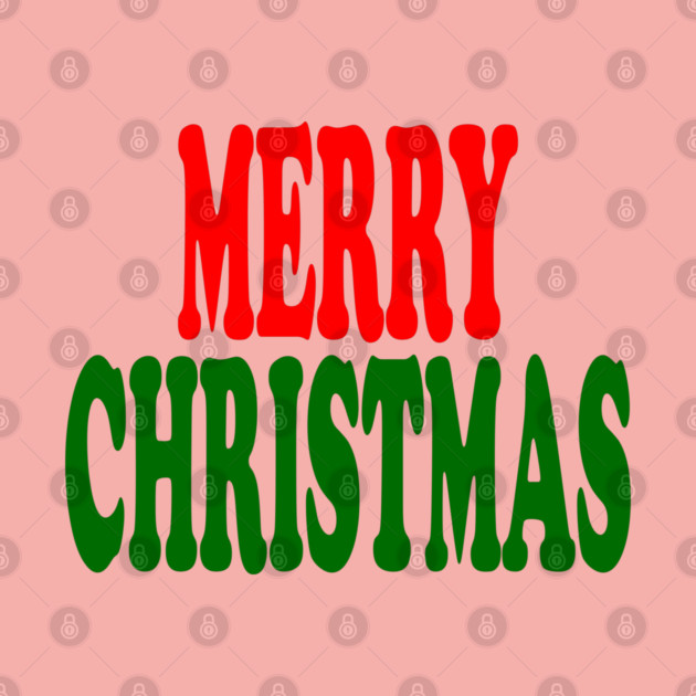 Merry Christmas Red and Green by Creatifly Graphic Tees