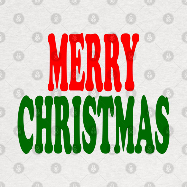 Merry Christmas Red and Green by Creatifly Graphic Tees