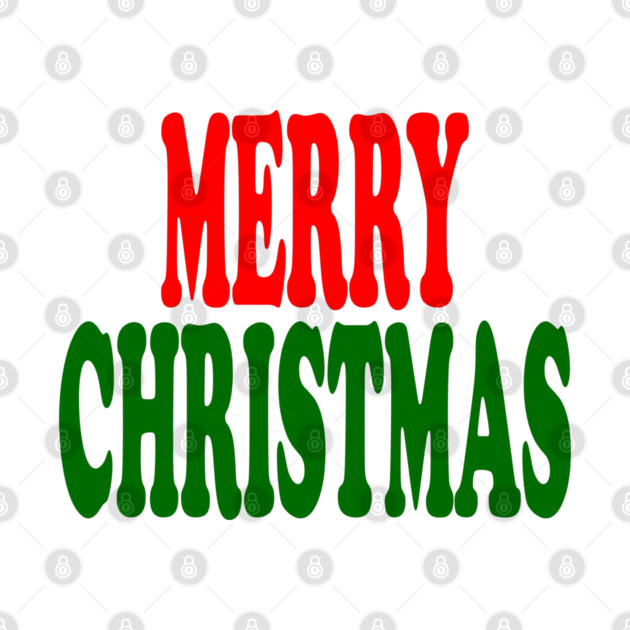 Merry Christmas Red and Green by Creatifly Graphic Tees