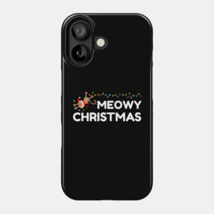Playful Cat Christmas Lights – Meowy Christmas Fun Phone Case