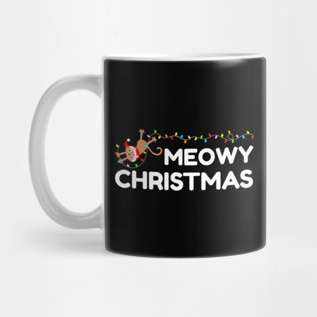 Playful Cat Christmas Lights – Meowy Christmas Fun by Creatifly Graphic Tees