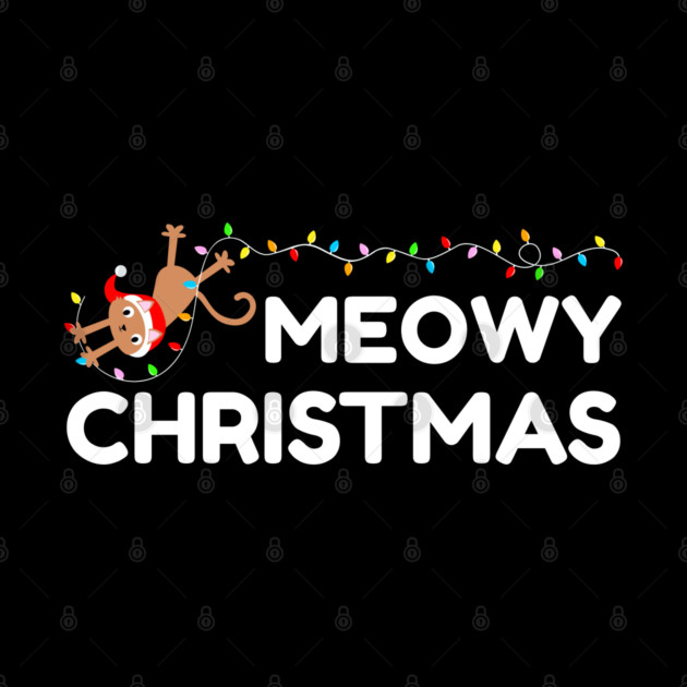 Playful Cat Christmas Lights – Meowy Christmas Fun by Creatifly Graphic Tees