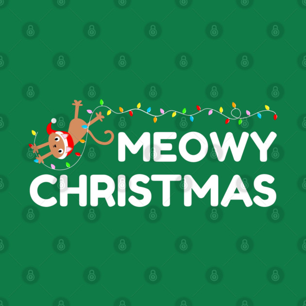 Playful Cat Christmas Lights – Meowy Christmas Fun by Creatifly Graphic Tees