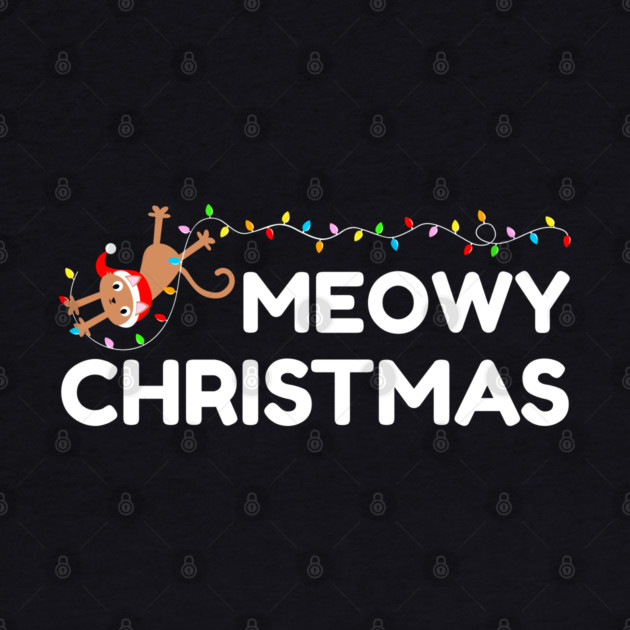 Playful Cat Christmas Lights – Meowy Christmas Fun by Creatifly Graphic Tees
