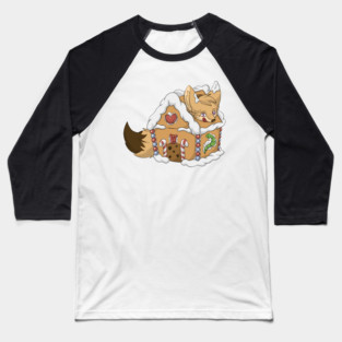 Gingerbread Fennec Fox Baseball T-Shirt
