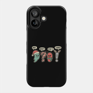 Punctuation Marks Funny Grammar Christmas Writer Teacher Humor Phone Case